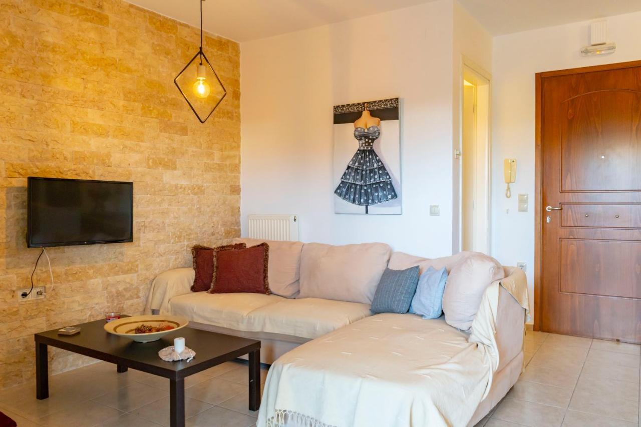 A Quiet Apartment Close To The Sea Gouves Bagian luar foto